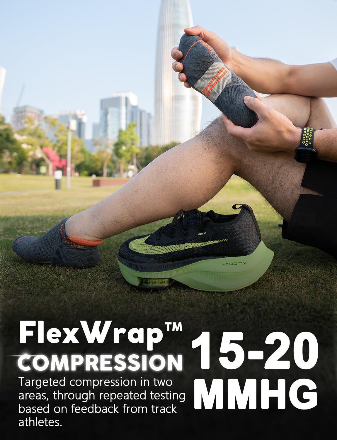Juclise Coolmax Bamboo Viscose Compression Tab Running No Show Socks Men Moisture Wicking Cushioned Anti-Blister (US, Alpha, Large, Regular, Regular,Charcoal*2+Midnight Grey*1)