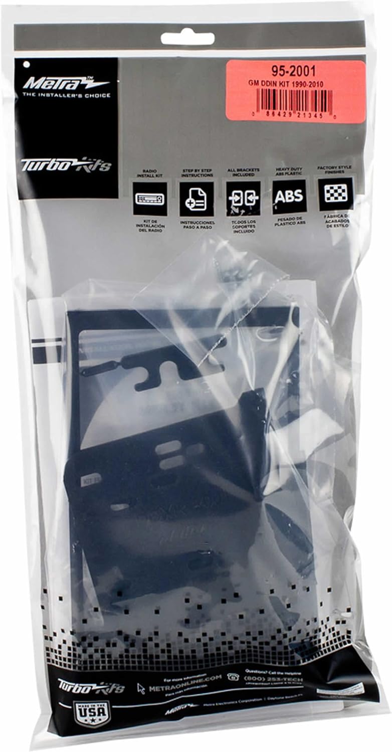 Metra 95-2001 1994-2012 (Packaging Electronics Double DIN Installation Dash Kit for Select GM Vehicles May Vary)