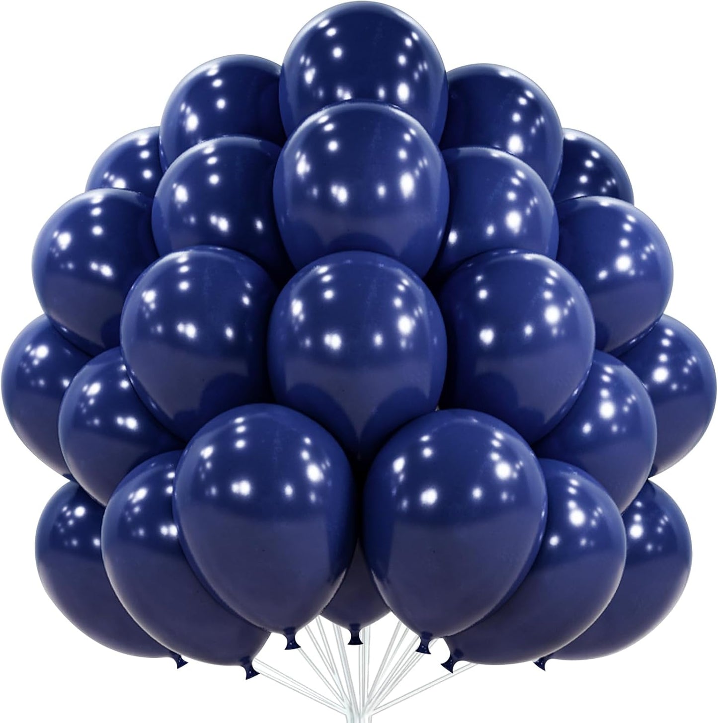 PartyWoo Navy Blue Balloons - 101pcs 12 Inch Dark Blue Latex Helium Balloons for Celebrations
