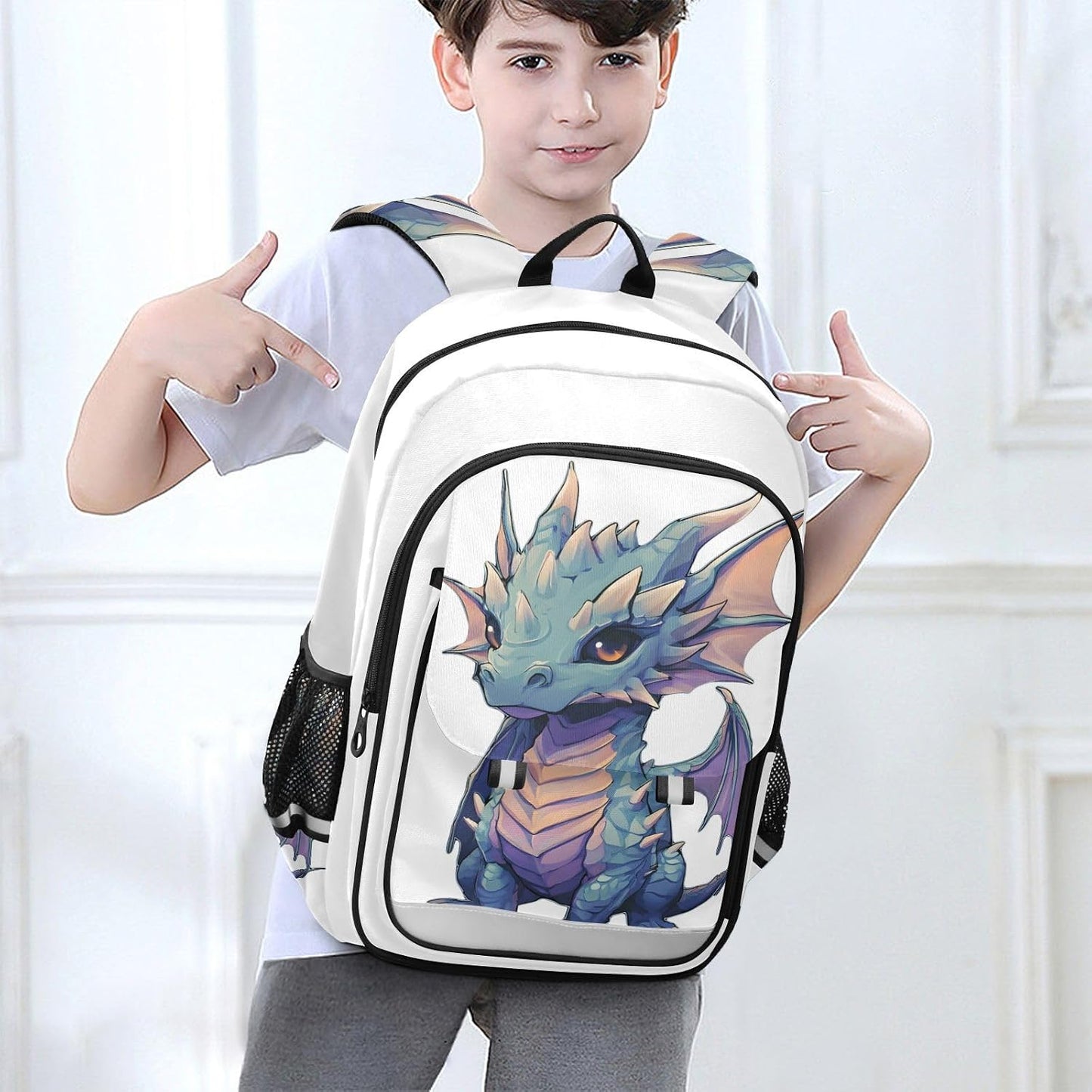 Backpack Daypack ALAZA Cute Baby Dragon Laptop Purse for Women Men Travel Bag Casual with Compartment & Multiple