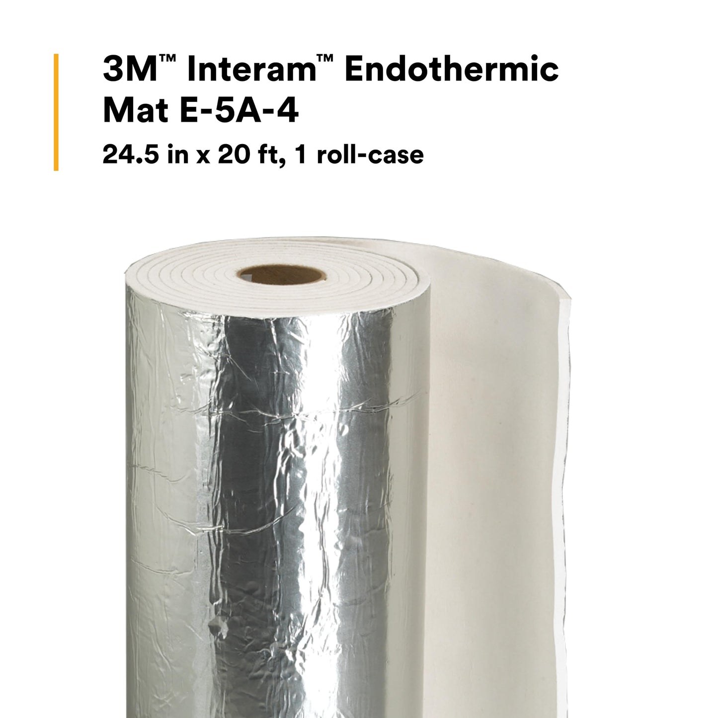3M Interam Endothermic Mat E-5A-4, Easy-To-Install, Chemically-Bound Water Release, Heat-Absorbing Wrap System, 24.5 in x 20 ft, 1 Roll