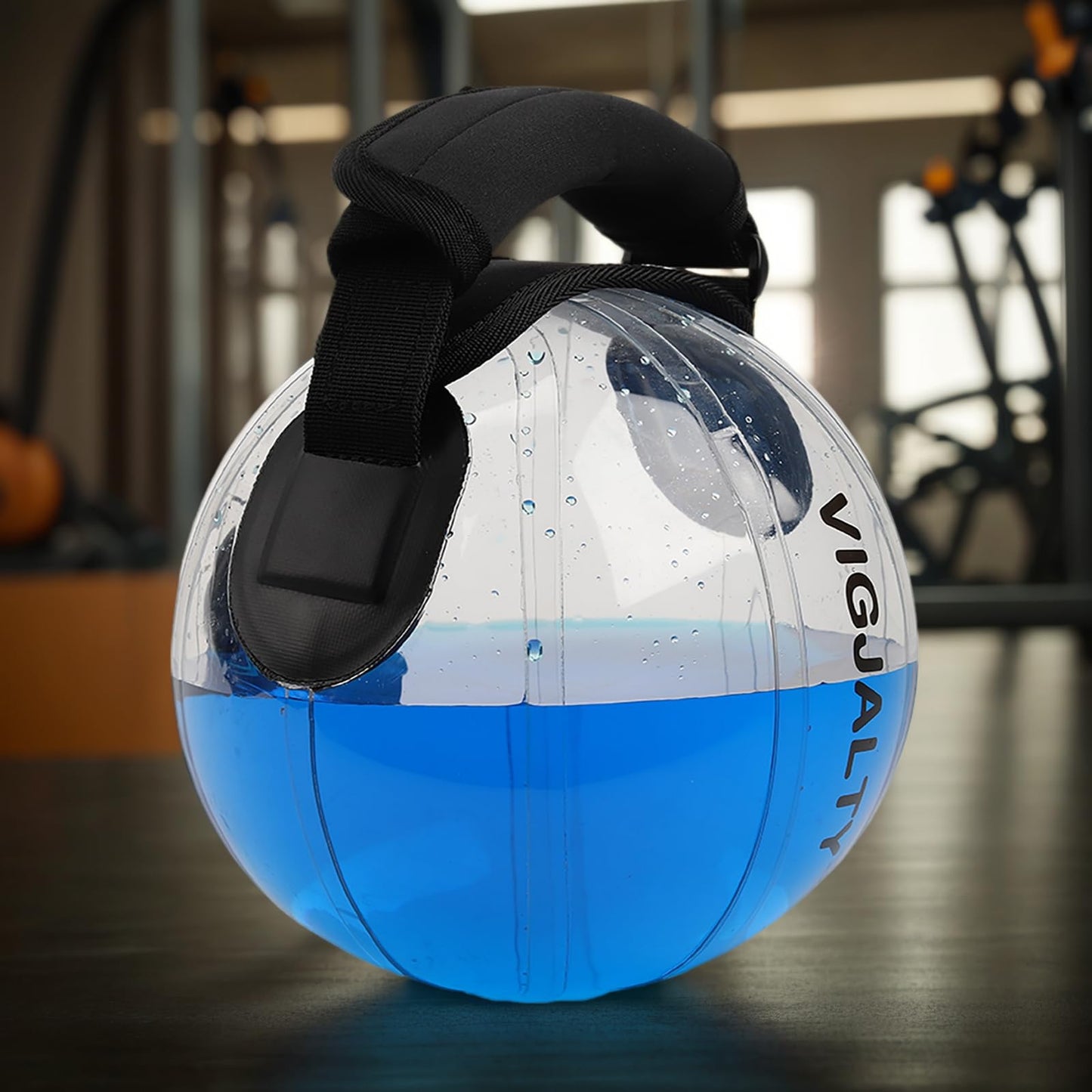 8" Aqua Ball Water Weight Bag - Adjustable Water Filled Fitness Bag, Sandbag Alternative for Home Gym, Core Balance Trainer, Portable Exercise Equipment for Arm Shoulder Full Body Workout (12Ibs)