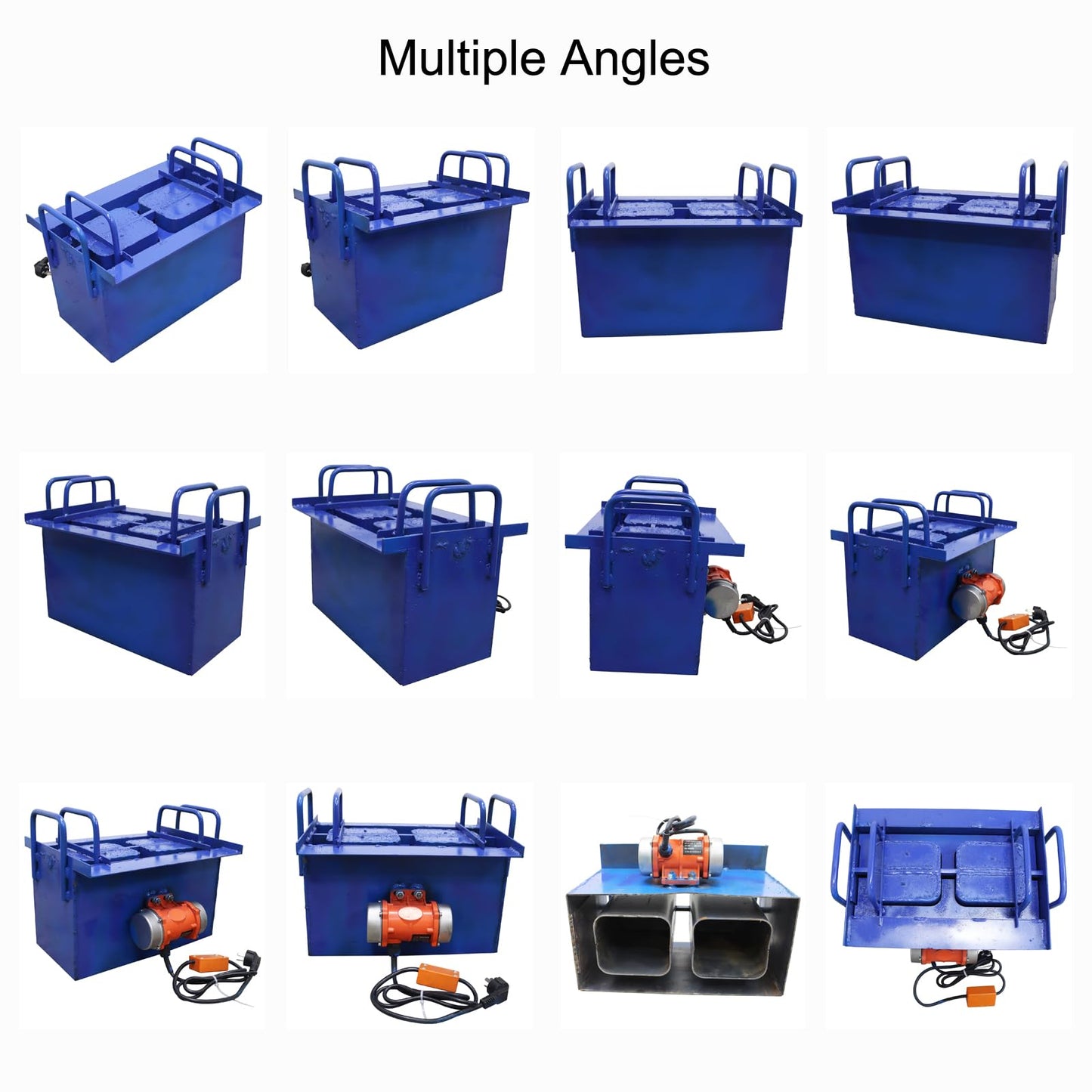 INTBUYING Concrete Brick Making Machine, Manual Hollow Soil Block Brick Forming Machine 220V, Brick Size 15.3X7.7X7.4inch（390x190x190mm）
