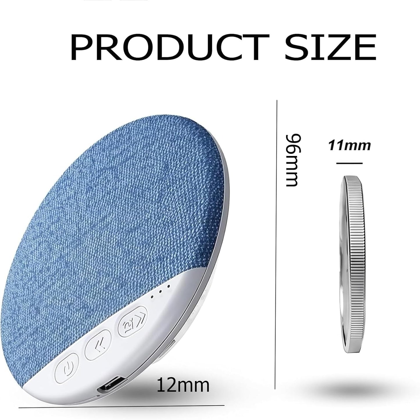Generic Bluetooth Pillow Speaker for Sleeping, Under Pillow Speaker Bluetooth with White Noise, Pillows Spea-ker