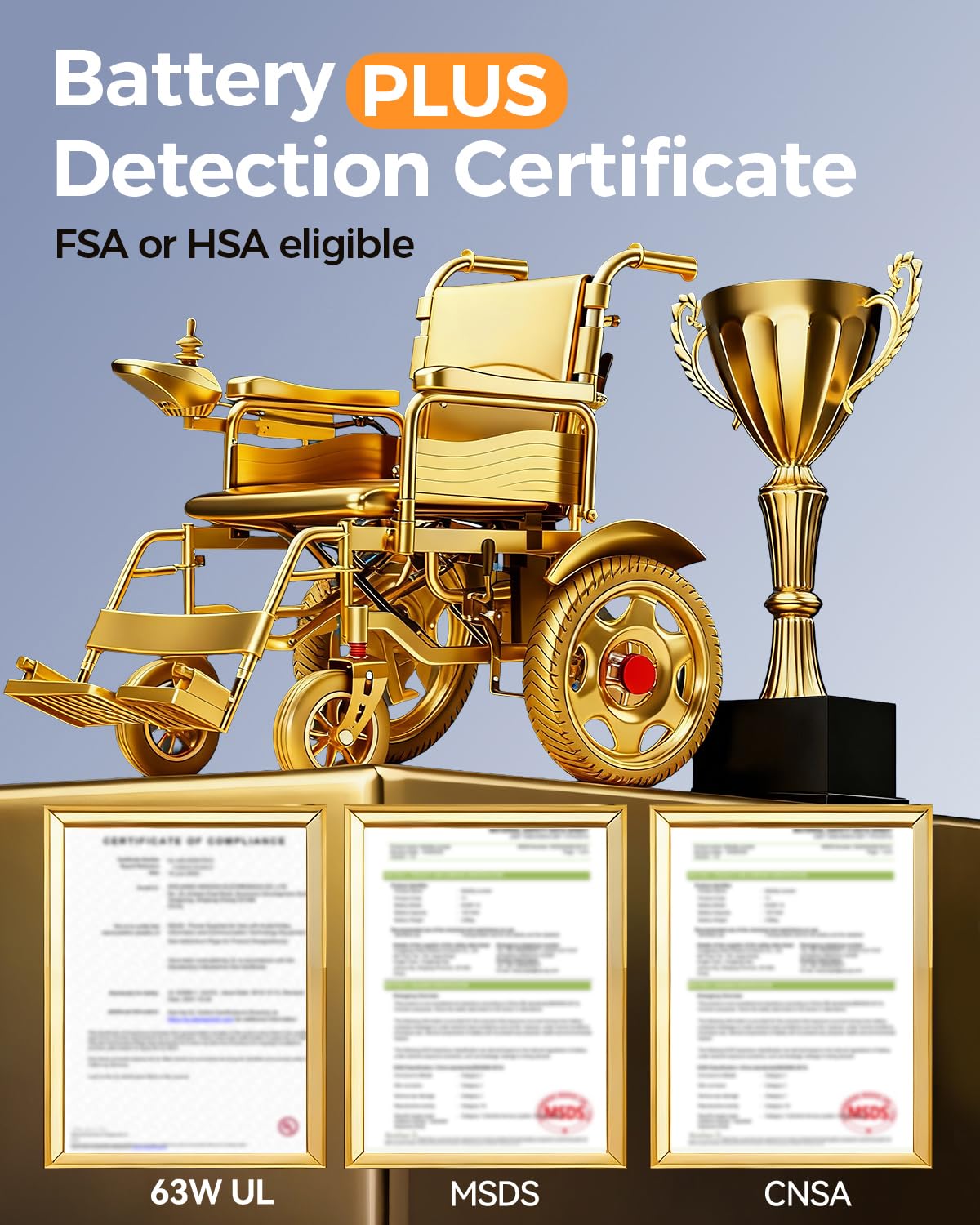 Electric Wheelchairs for Adults, 25+ Miles Long Travel Range, Foldable Motorized Wheelchair, Portable All-TerrainMotorized Wheelchair for The Elderly