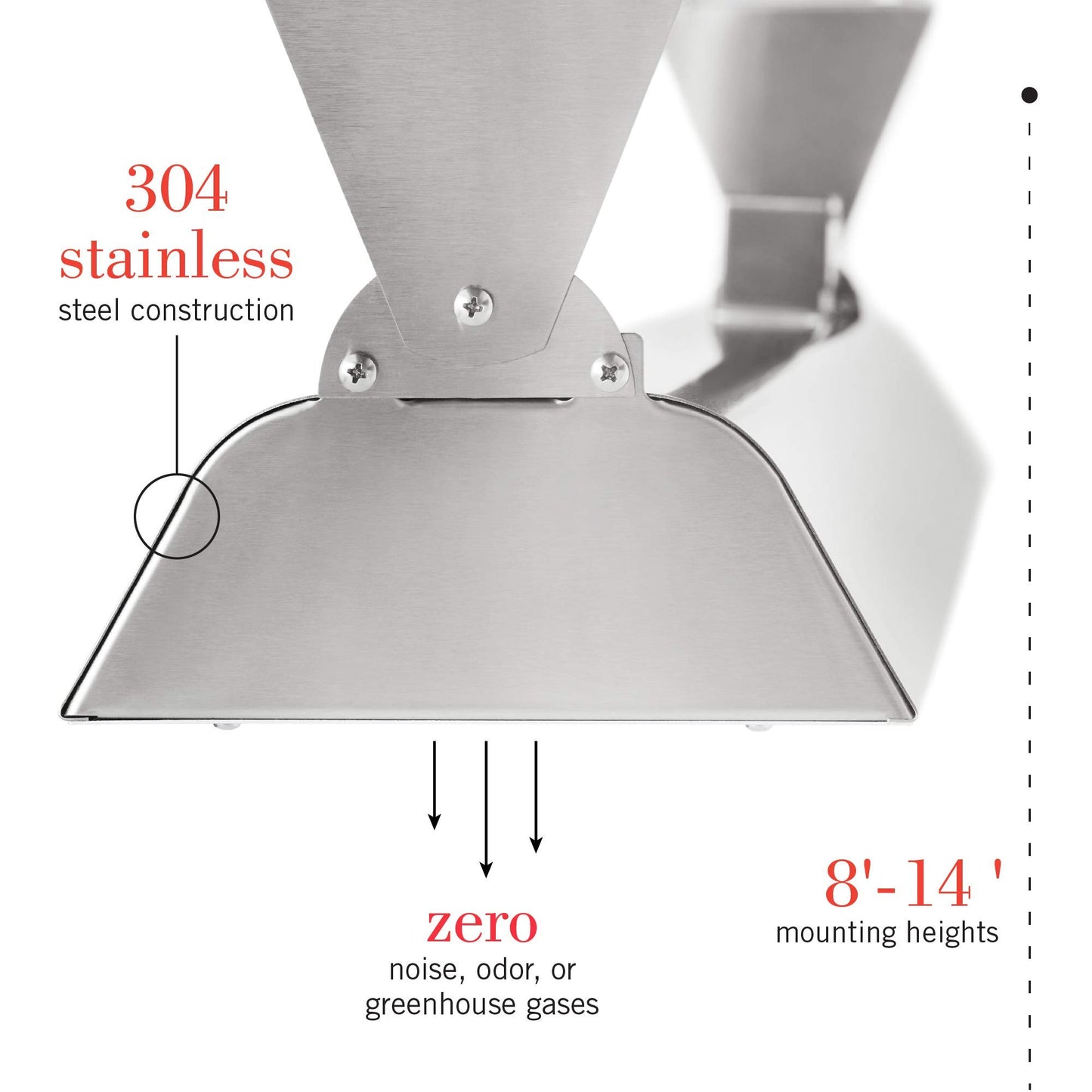 Infratech WD-6024 SS Stainless Steel 61.25” Dual Element Fixture 6000 Watt, 240 Volt, Stainless Steel