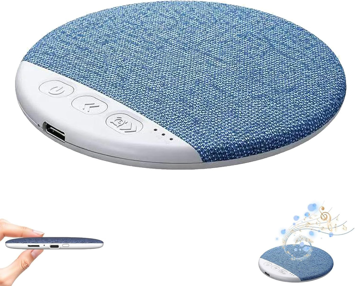 Generic Bluetooth Pillow Speaker for Sleeping, Ultra-Thin Bluetooth Pillow Speaker, Mini Portable Under Pillow Speaker