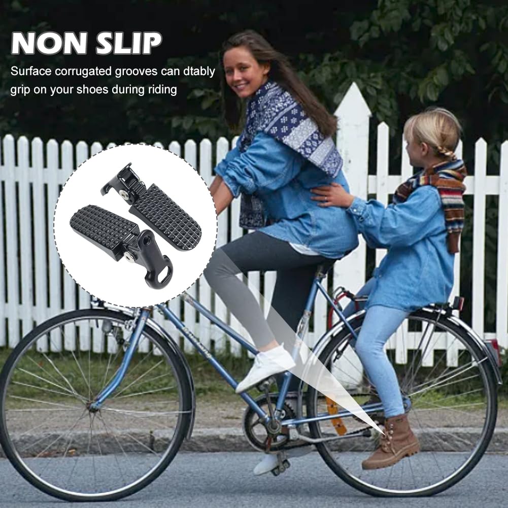 Aluminium Alloy Non-Slip Foot Pegs for Folding and Mountain Bikes