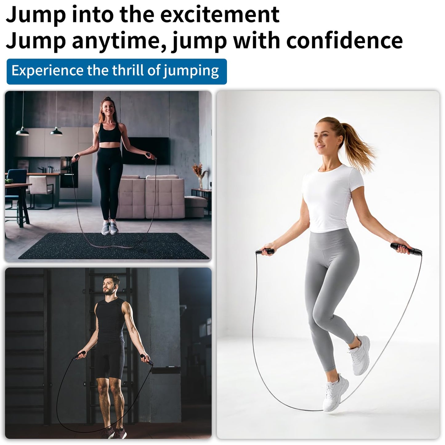 Bulk 50 Pack Jump Ropes, Steel Cable with Ball Bearings for Tangle-Free Rapid Speed Jumping, Adjustable Skipping Rope with Comfortable Foam Handles for Gym, Fitness Class, Home Workout