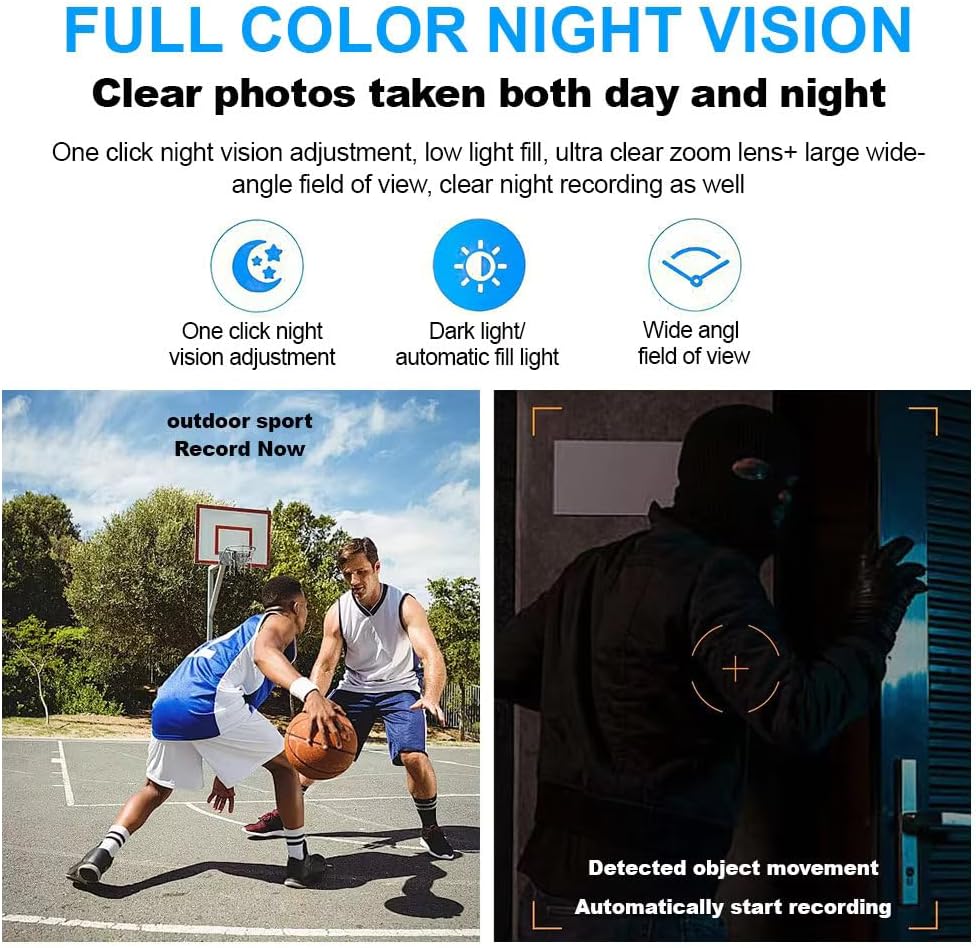 KATZEIST 1.5Screen 64GB Card,1080P 180 Mini Body Camera Video Recording with Memory Wearable Personal Bodycam
