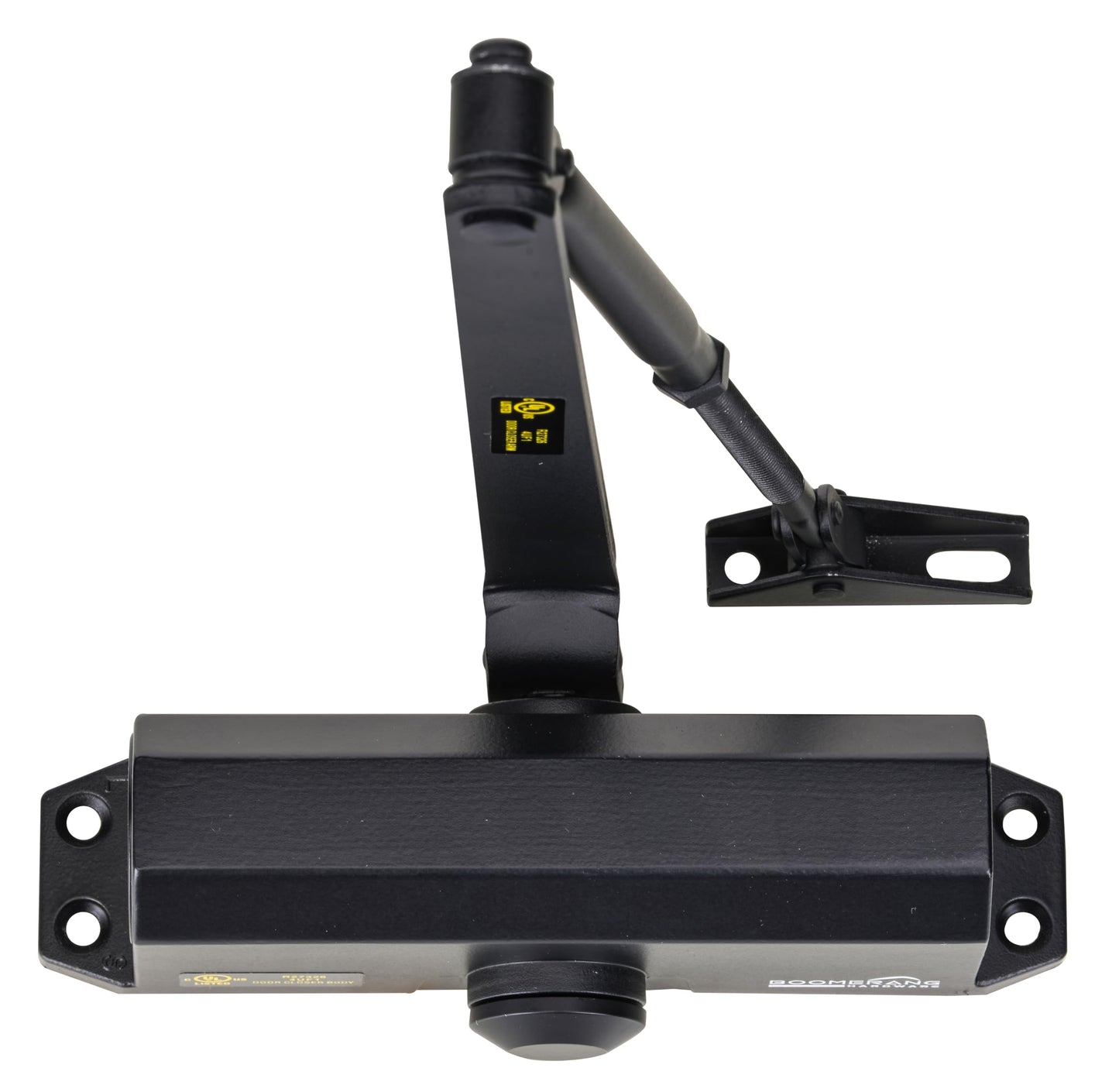 Boomerang D503 Light/Medium-Duty Designer Auto Commercial Door Closer, Multiple Mount Options, Door Closer for Light/Medium Traffic Areas, UL 3 Hour Fire Rated, Matte Black (US19)