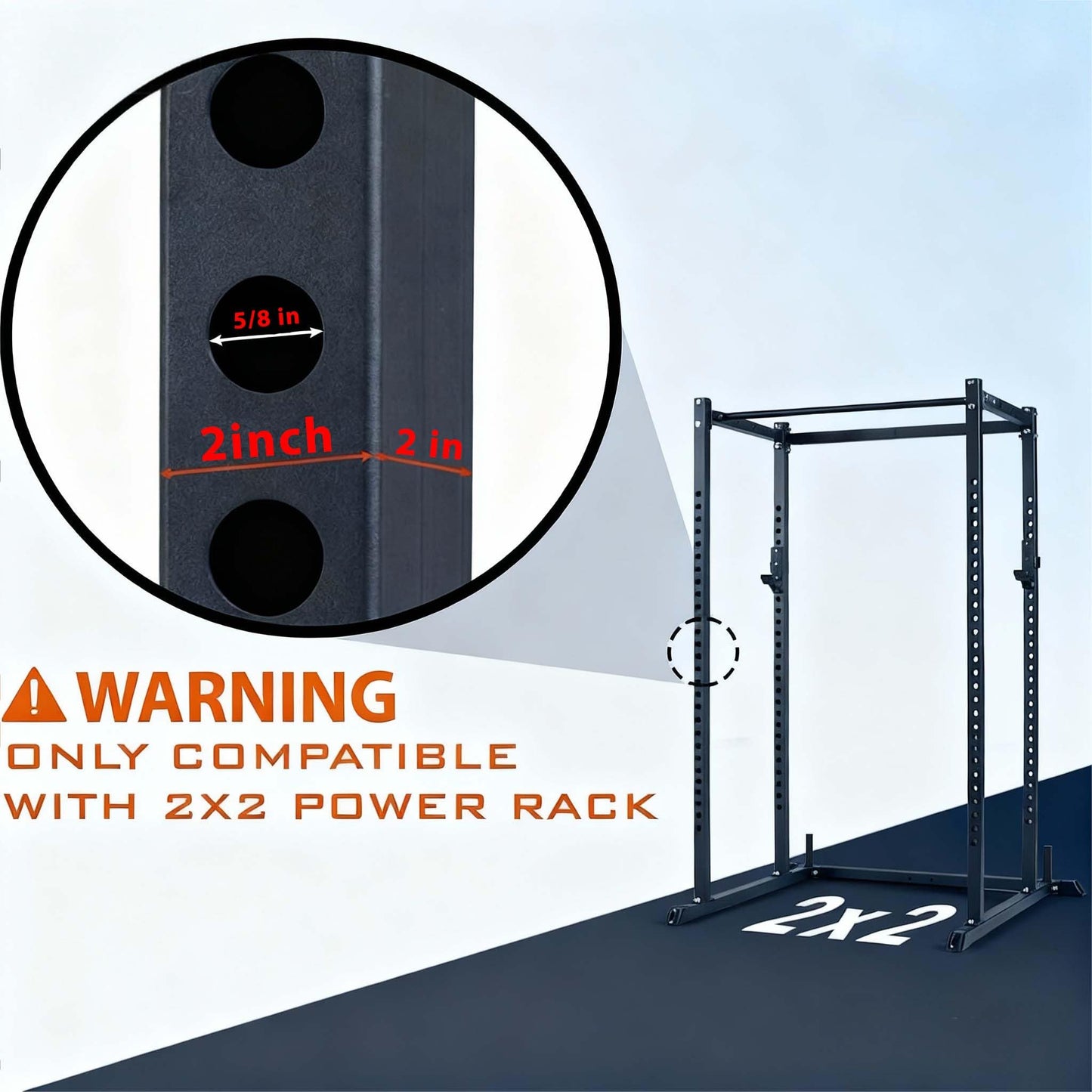 Fitvids Pair of Spotter Arms for 2x2 Cable Crossover | 5/8" Upright Compatibility | Upgraded Heavy Duty Safety Arms for Fitvids Power Cage – Compatible with Home Gym Squat Rack – nan – Black