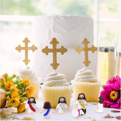 Little Jesus Figures - 40PCS Mini Religious Party Favors for Easter & Sunday School