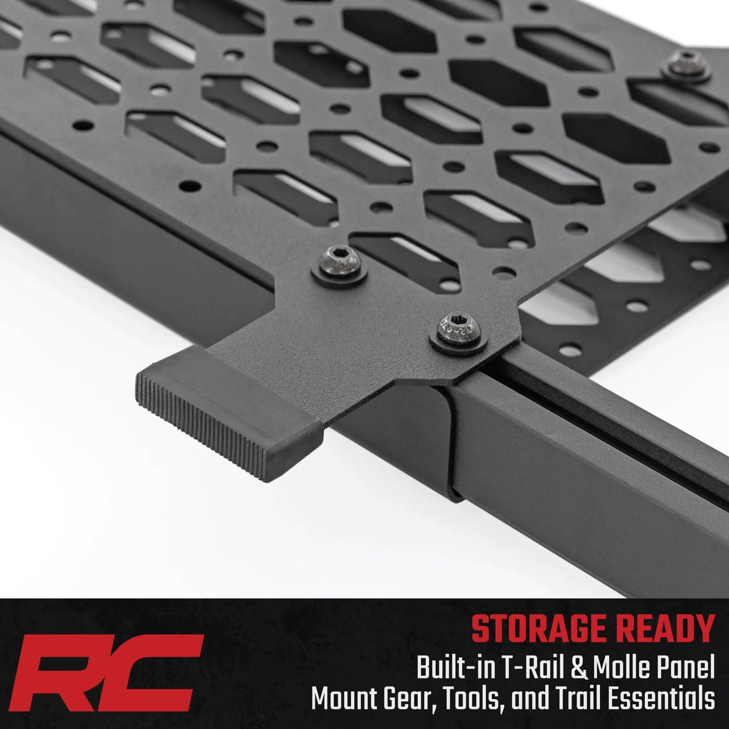 Rough Country Truck Bed Extender - 26" Cargo Extension with Flip-in Containment for Chevy, Ford, GMC, Ram, Toyota Trucks (55"-64.5" Bed Openings)