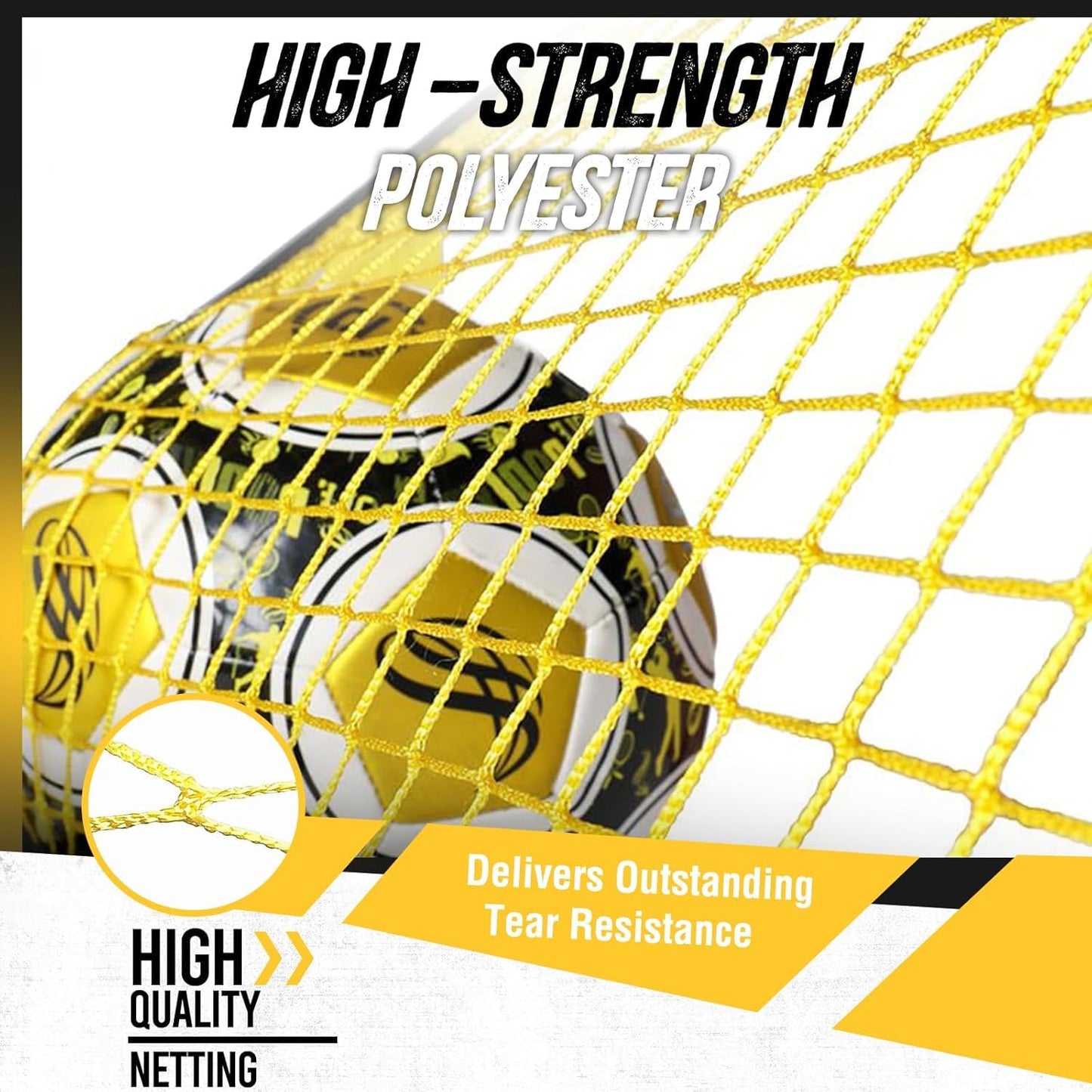 PodiuMax Soccer Rebounder, 6x4.7ft Large Soccer Rebound Net & 6x1.3ft Ground Pass Net, Soccer Bounce Back for Kick Back Trainer & Footwork Training with Carry Bag