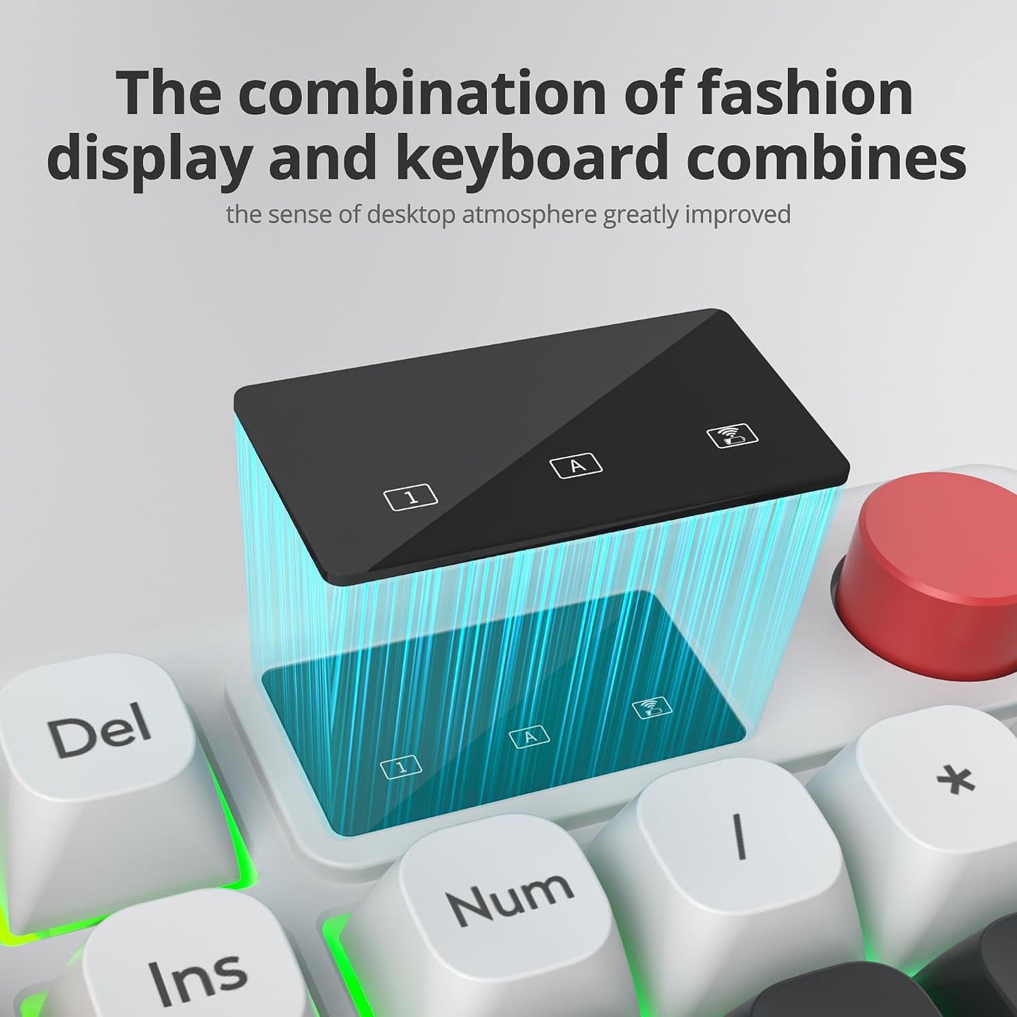 Mosptnspg Wired/Bluetooth/2.4G (98 RGB Mechanical Feel Membrane Wireless Keyboard, Silent ABS Ball Cap Gasket Structure