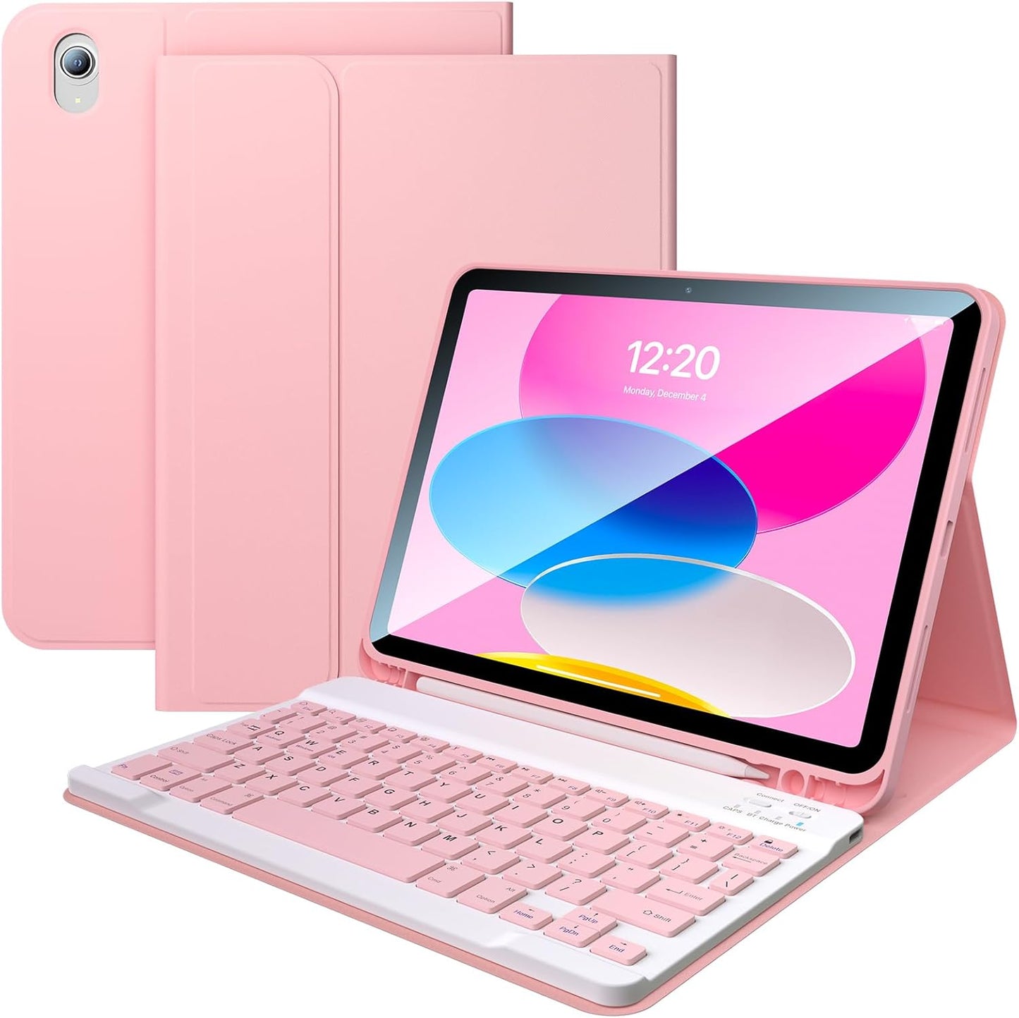 FGZZROU 10th/11th(A16) 2022/2025, 10.9 Inch for iPad Generation Case with Keyboard Magnetic Detachable Bluetooth