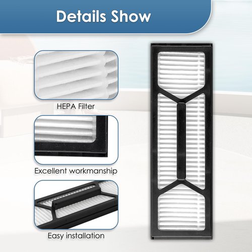 (6 Pack) Omni S1 Pro Replacement HEPA Filters Compatible with Eufy Omni S1 Pro Robot Vacuum Cleaner, Filters Accessories Kit