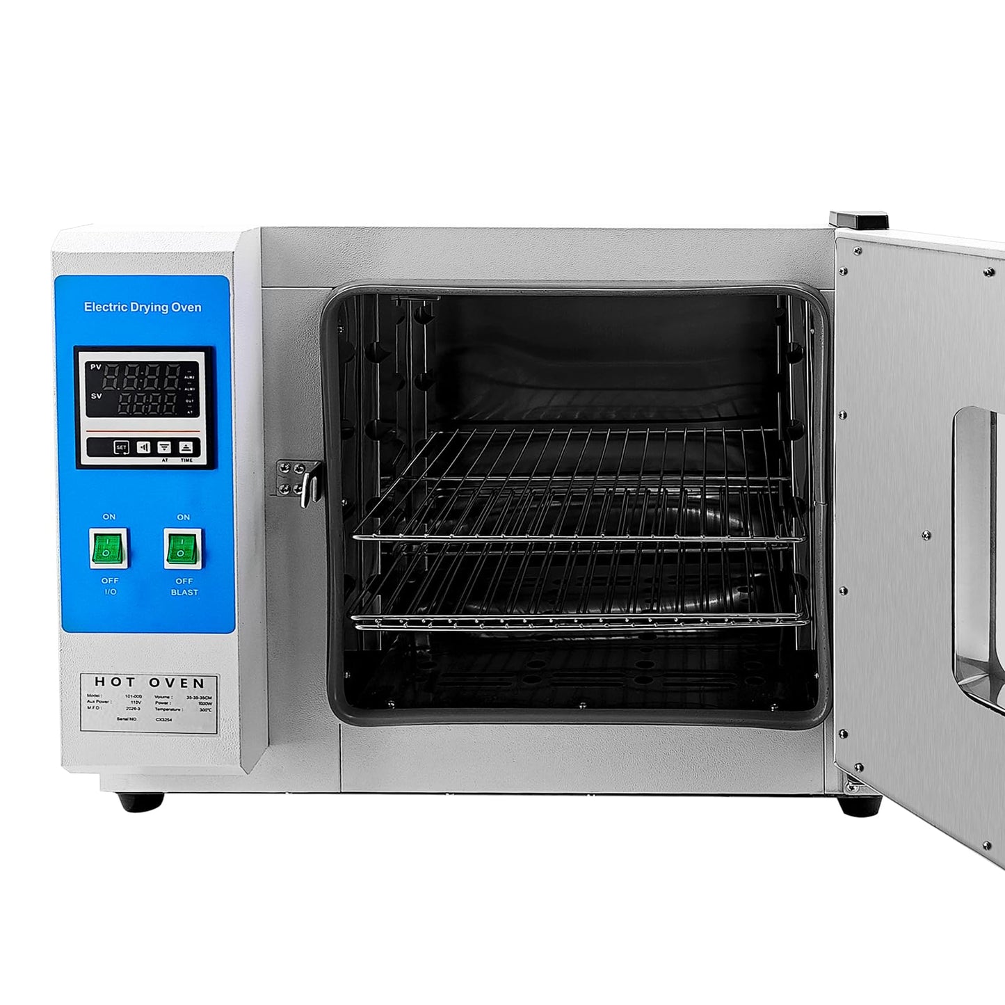 Censeanku 110V 60Hz Digital Forced Air Convection Drying Oven With Blower Fan & Constant Temperature, 14×14×14'' Stainless Steel Inner, Large Capacity 45L/12Gal