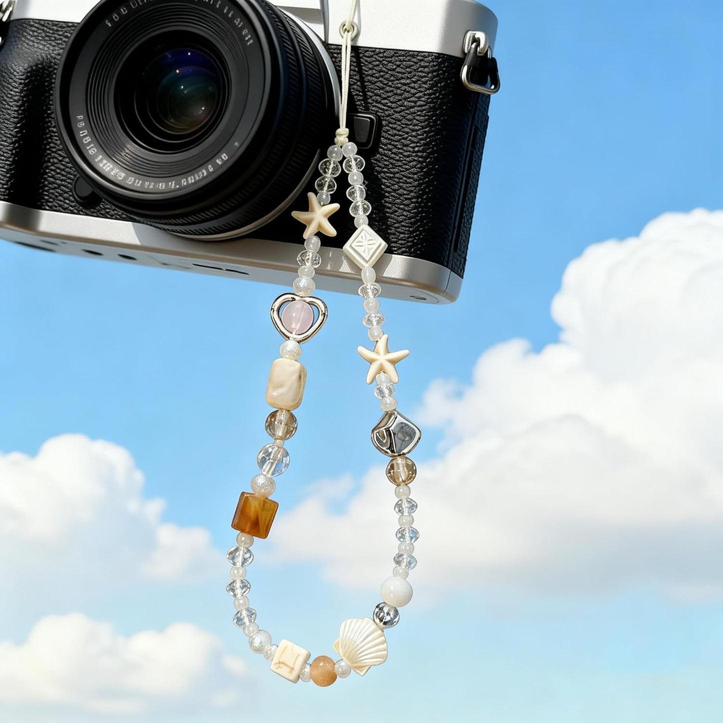 2 16 Pcs Phone Charm Strap Universal Hand Phone Wrist Strap Camera Lanyard Pearl Beaded Cute Chain String Accessories