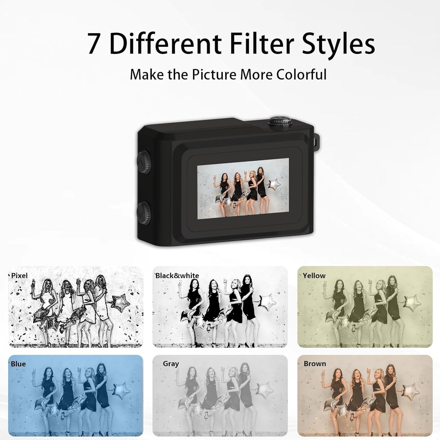 MGW Star 64GB, 1080P 120 Mini Keychain Camera Mini Retro Photo Video Camera, Minute Battery Life Portable Tiny Digital