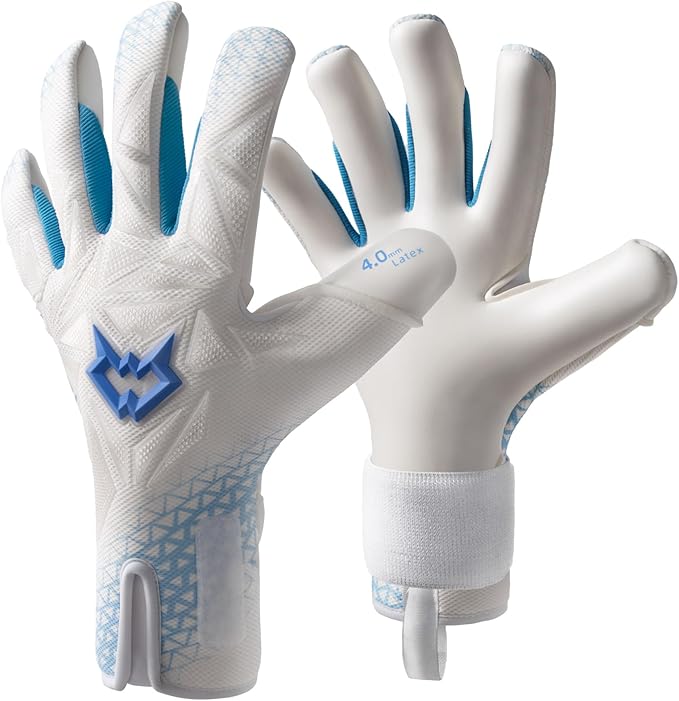 WVVOU Professional Goalkeeper Gloves for Adults and Youth Soccer Goalie Gloves Breathable Soccer Gloves High Performance Guantes De Portero with 4+3mm Sticky Super Grip Latex Palm
