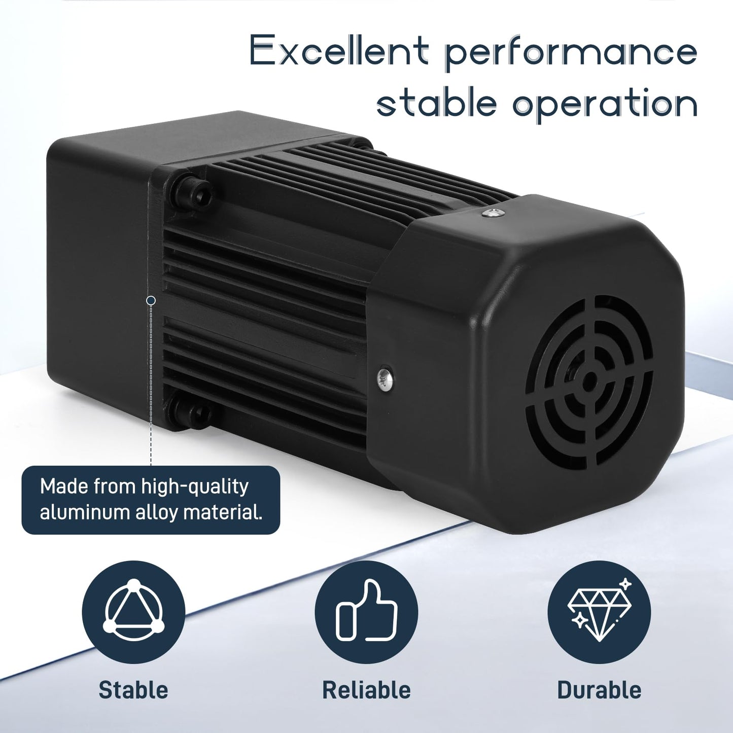 Universal High Torque AC Motor + Speed Controller, 250W Single Phase Electric Motor with Gearbox, 110V Reversible Gear Motor, Variable Speed Motors for Conveying Equipment, Production Lines
