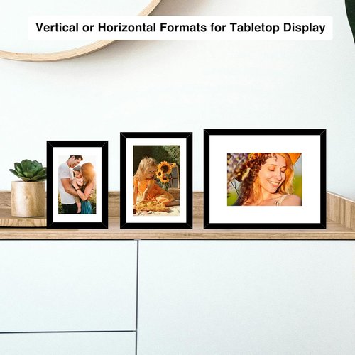 JCJMY Picture Frames Set - 15 Pack Collage Wall Decor for Family Photos | Multi Sizes in Black