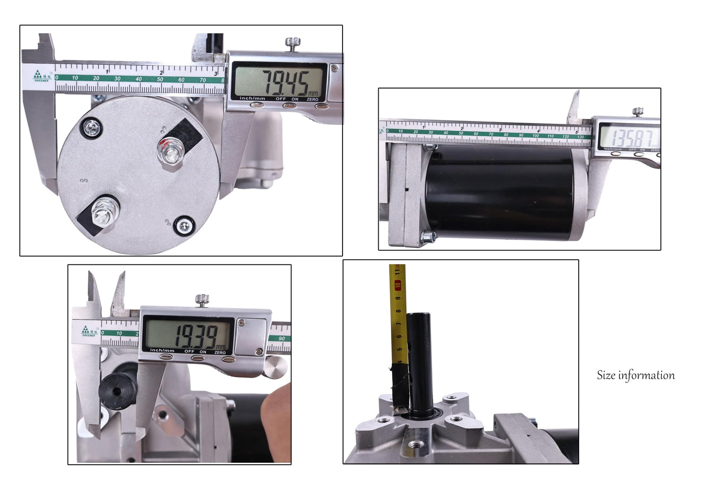 Solarhome New 60:1 Dump Truck Roll Tarp Motor with Chrome Cover 12V 600 W 33Amps 76 RPM