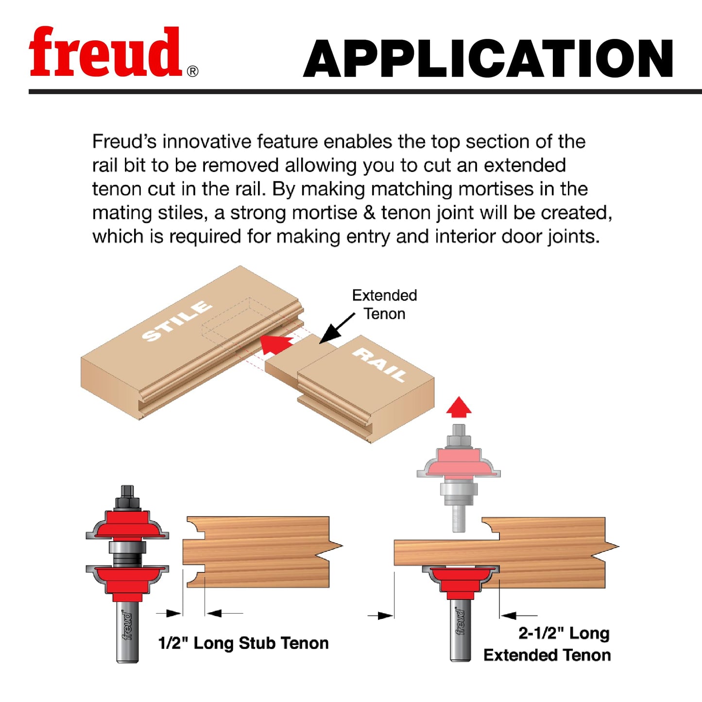 Freud 99-267: 1-7/8" (Dia.) Entry & Interior Door Router Bit System