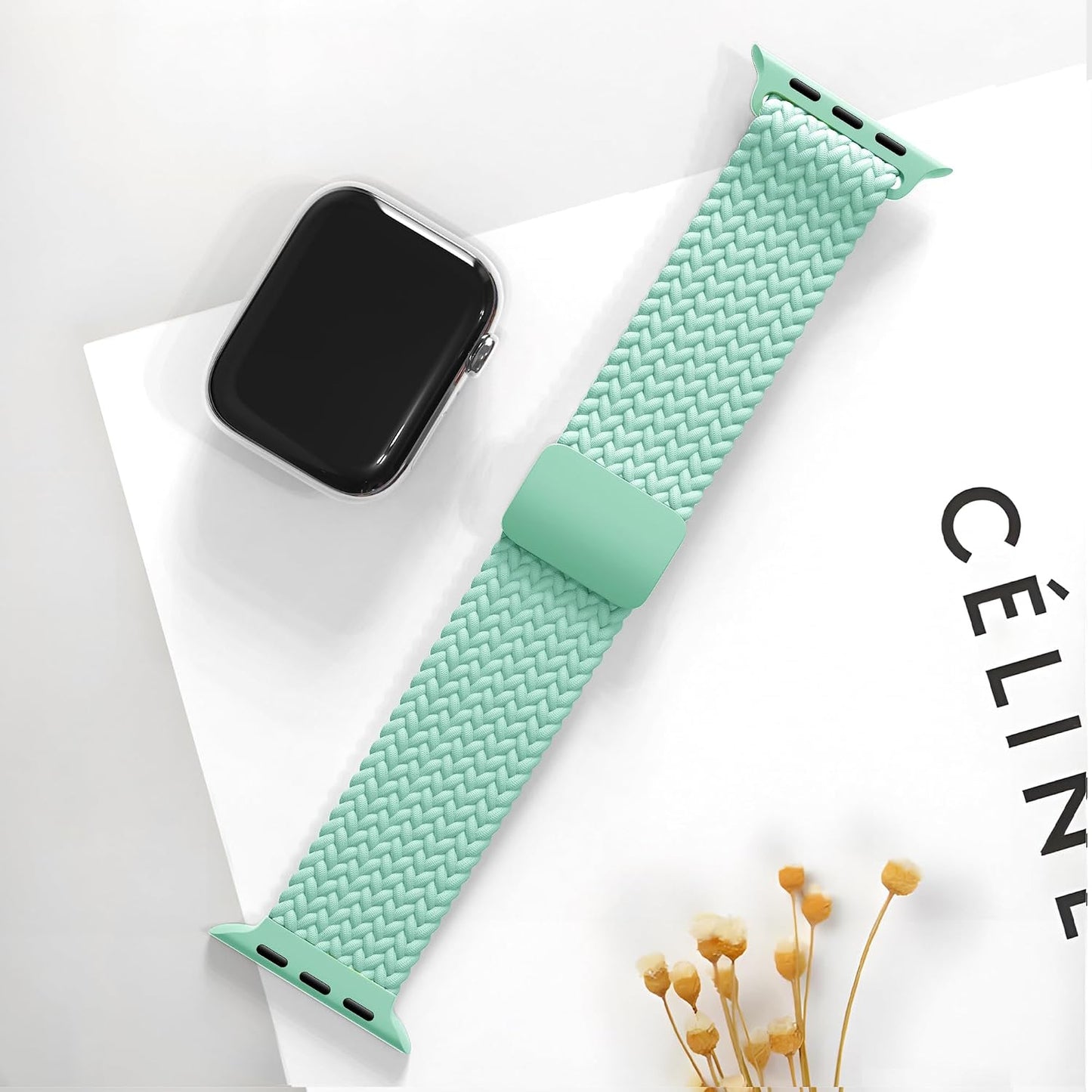 Braceleter 38mm 40mm 41mm 42mm 44mm 45mm 46mm 49mm 10 9 8 7 6 5 4 3 2 1 Braided Stretchy Band Compatible with Apple