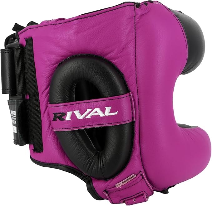 RIVAL Boxing RHGFS3 Face-Saver Sparring Headgear - Wide Eye Opening, Premium Leather, and Thermoplastic Inner Frame