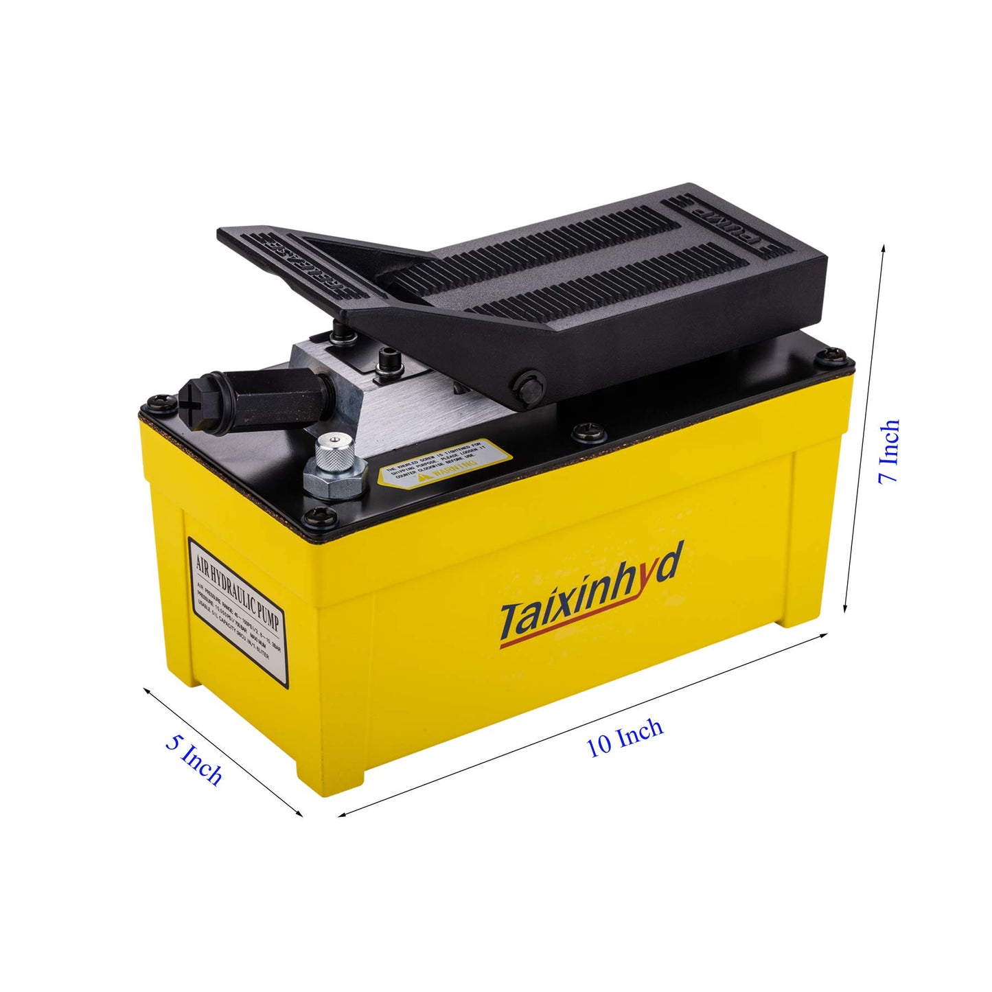Taixinhyd Hydraulic Pump Air Hydraulic Foot Pump Aluminum Tank 98 CU.in 10000 PSI Air Actua Treadle Hydraulic Pump