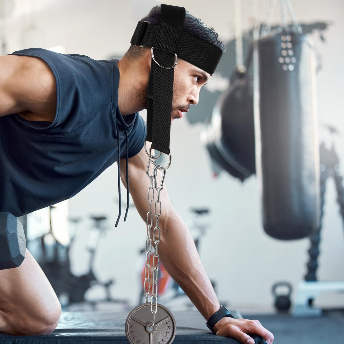 Toddmomy Advanced Head and Neck Trainer with Shoulder Weight for Neck and Shoulder Strength Training Exerciser Fitness Equipment