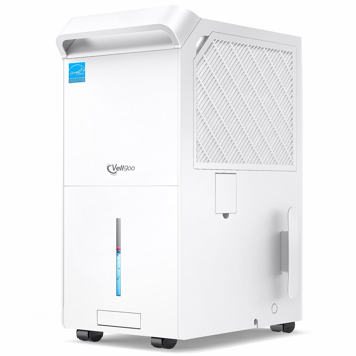 Vellgoo 6,000 Sq.Ft ENERGY STAR Most Efficient 2025 Dehumidifier for Basement, Max 140 Pint/Day Large Capacity Dehumidifier with Drain Hose, for Home, Large Rooms, Garage