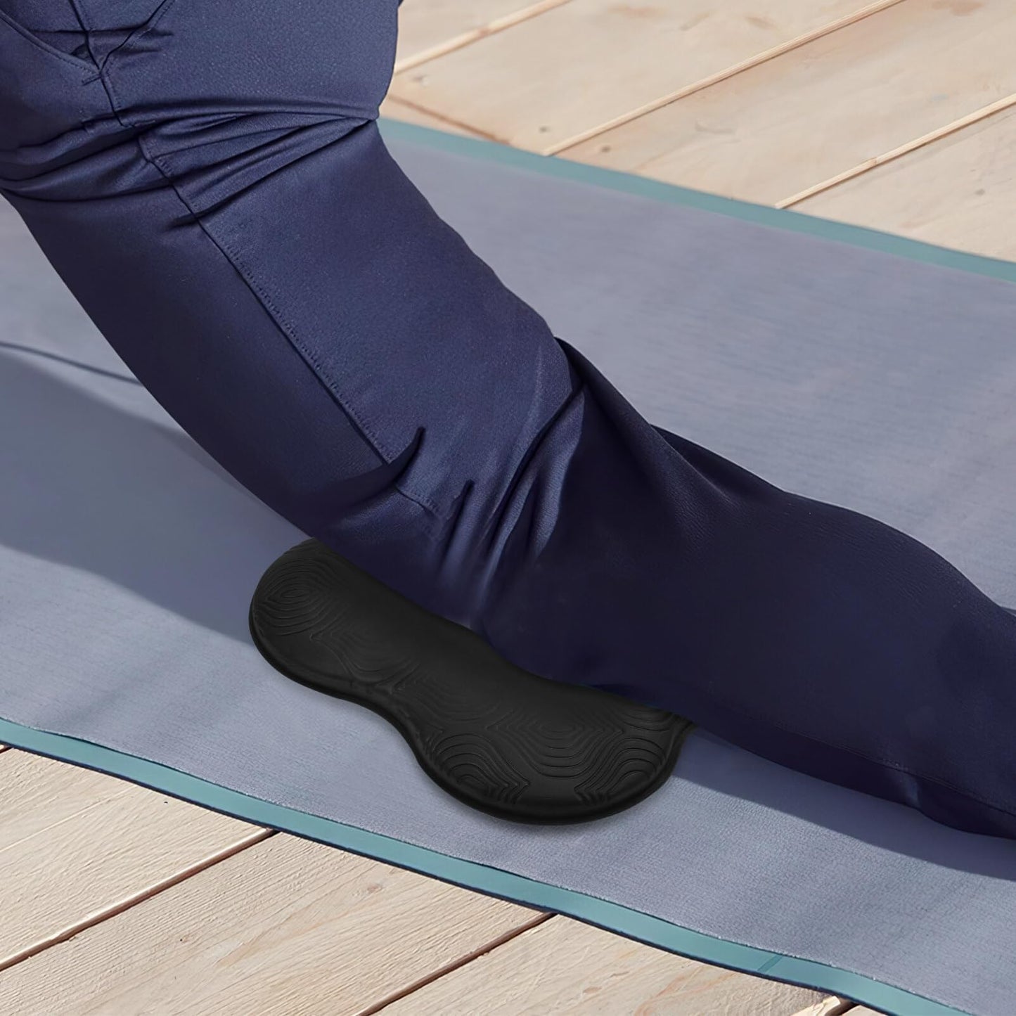 Happyyami 2 Pack Yoga Knee Pads 7.87X7.87X0.59In Non-Slip Foam Cushion for Kneeling Elbow Wrist Support Multi-Purpose Mat for Pilates Exercise Home Gym