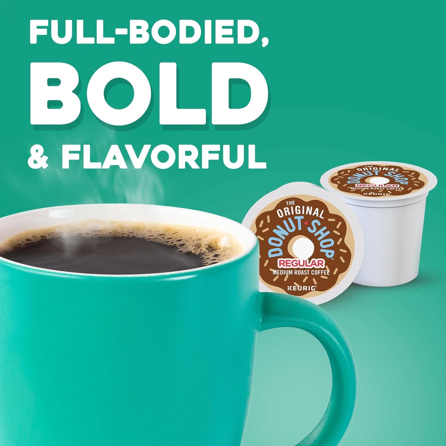 Original Donut Shop K-Cup Pods - Medium Roast Coffee, 72 Count | Single-Serve Convenience