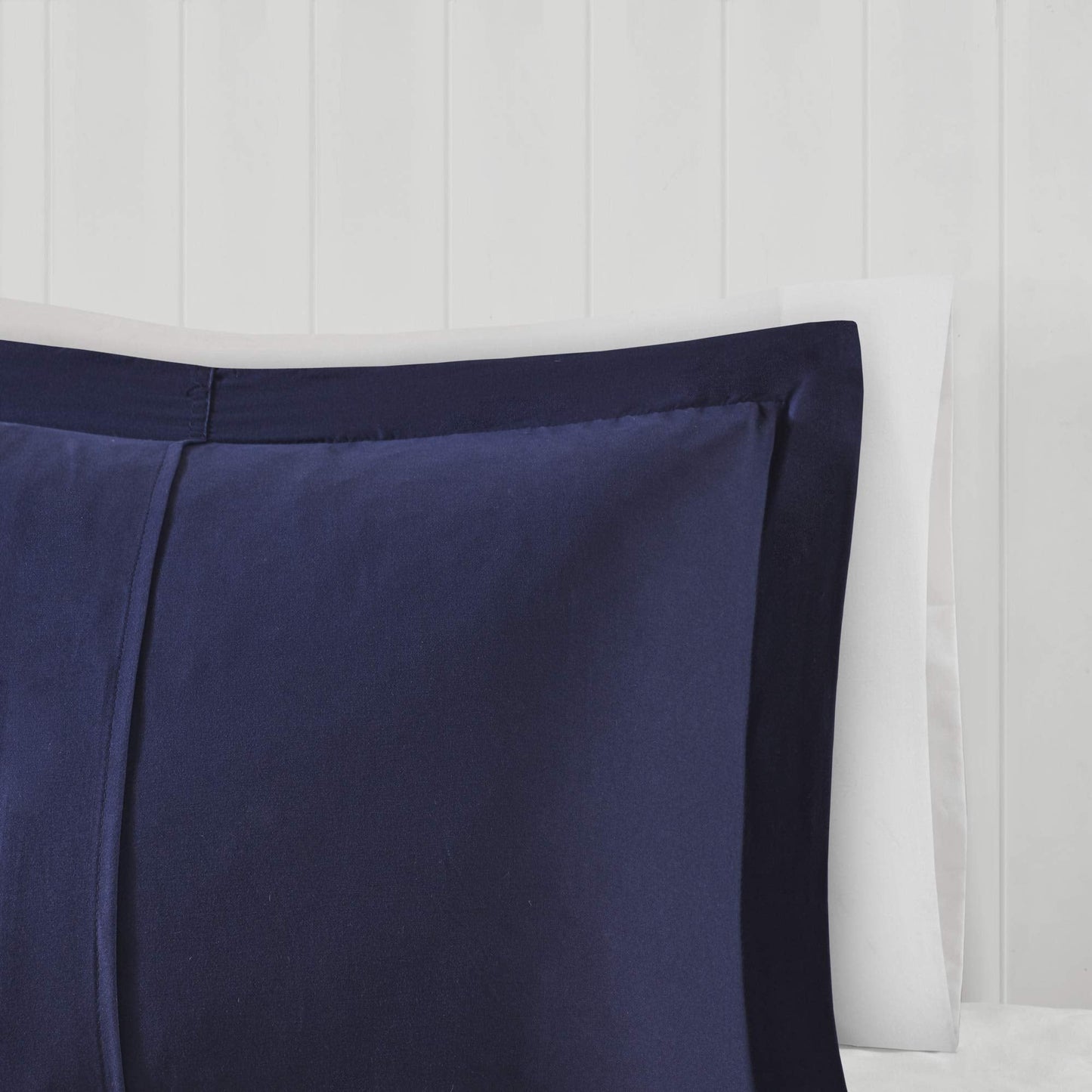 Madison Park Essentials Parkston Plaid Comforter Set Soft Brushed Microfiber College Bedding, 3M Scotchguard Stain Release Cover, Modern All Season Cabin Bedding, Full/Queen, Navy, 3 Piece