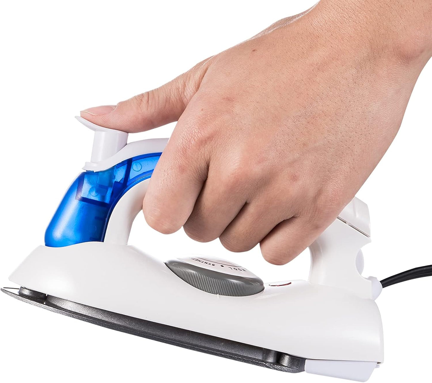 Skiennix Portable Travel Steam Iron - Handheld Mini Iron with Non-Stick Sole Plate & Detachable Water Tank
