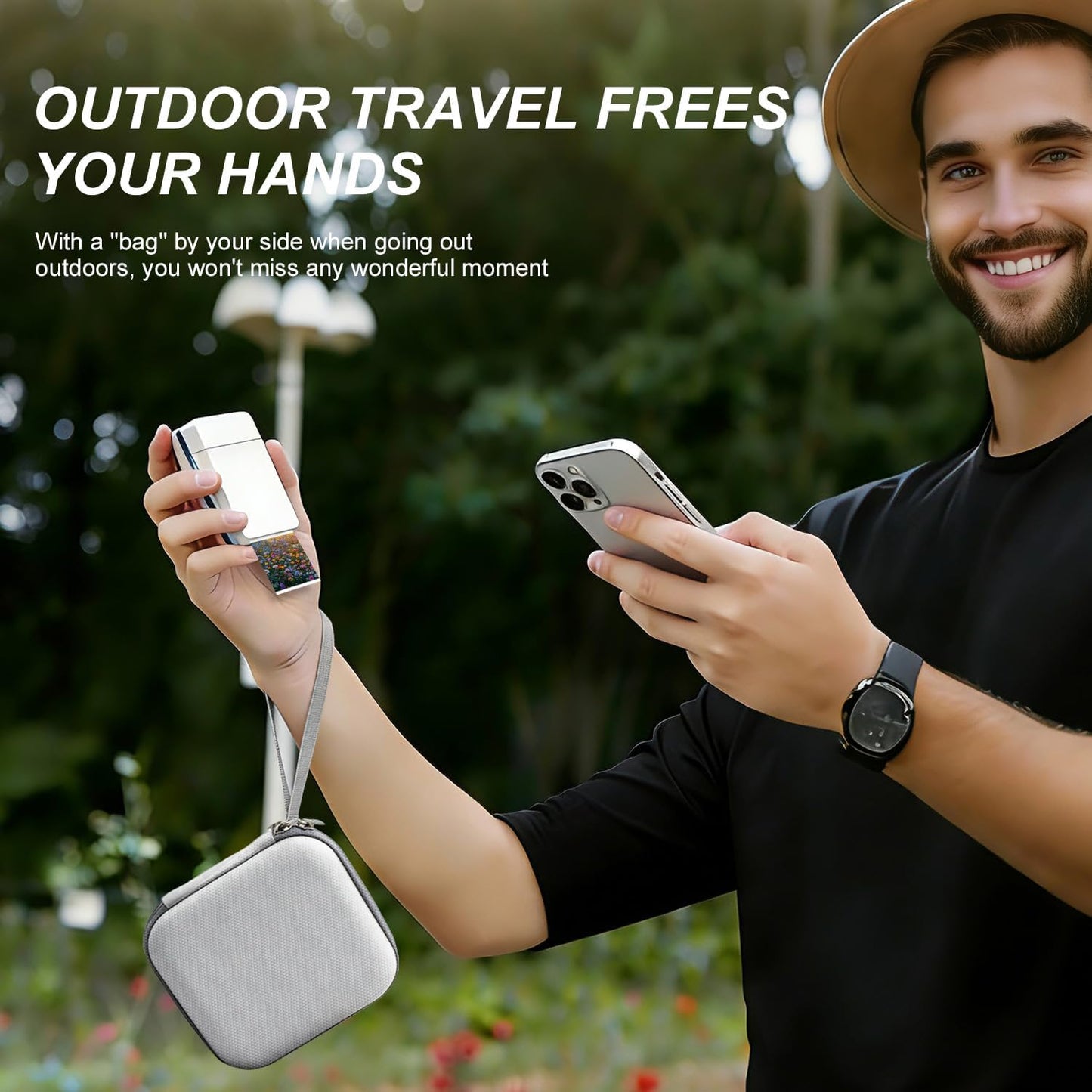 cseein PP01 Hard Travel Case for Nelko Photo Printer Color Mini Portable Printer,Waterproof and Drop Proof, Portable