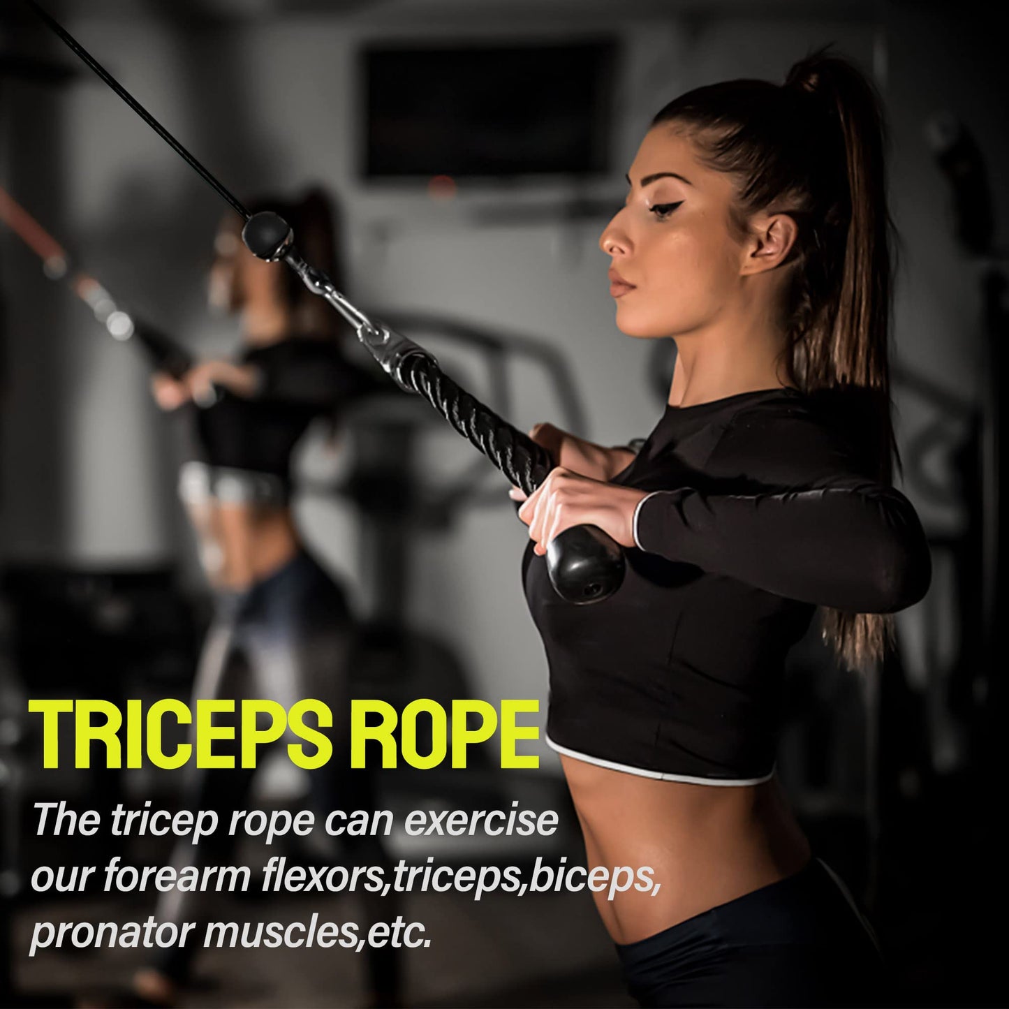 Weight Cable Pulley System Gym, Upgraded Fitness LAT and Lift Pulley System Attachments for LAT Pull Down, Biceps Curl Workout, Tricep, Home Gym Gravity Pulley System Set.