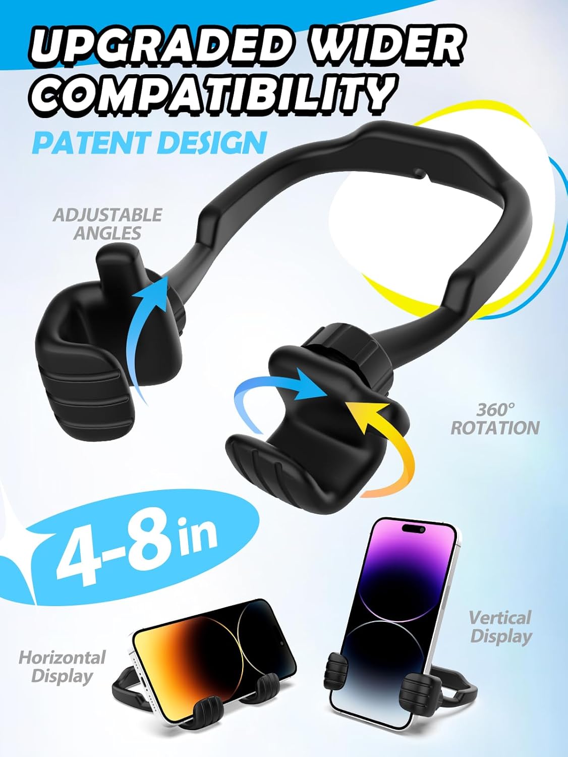 CALDEVER 2 Pack Easter Basket Stuffers for Teens Boys Girls Him Men Ideas: Thumbs Up Lazy Phone Stand Cell Phone Holder