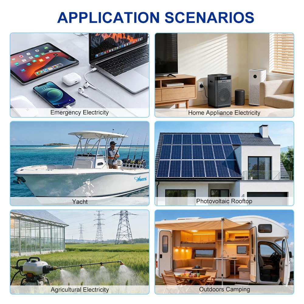 12KW Solar Hybrid Inverter All in One, 48V DC to 220V-230V AC On/Off Grid Pure Sine Wave Solar Inverter with 160A MPPT Charge Controller for Home Appliances, Work with Lead Acid & Lithium Battery