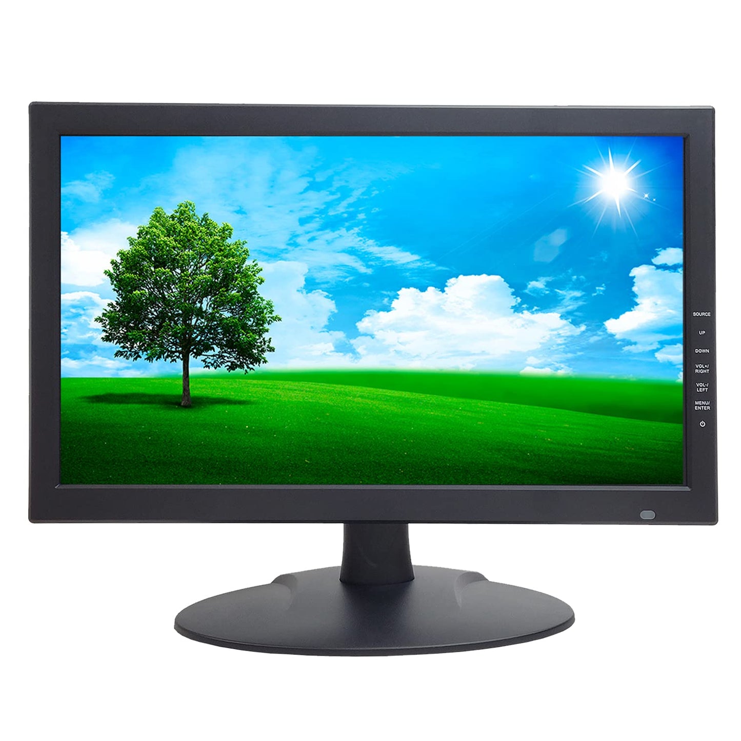1stPV Precision 18.5" Scaled 4K Security LED Monitor, Super Sampling Anti-Aliasing (SSAA) for Ultra-Smooth, Pixel-Perfect Detail, HDMI Scaled 4K/8MP, BNC In/Out, VGA, Ideal for DVR 24/7 Surveillance