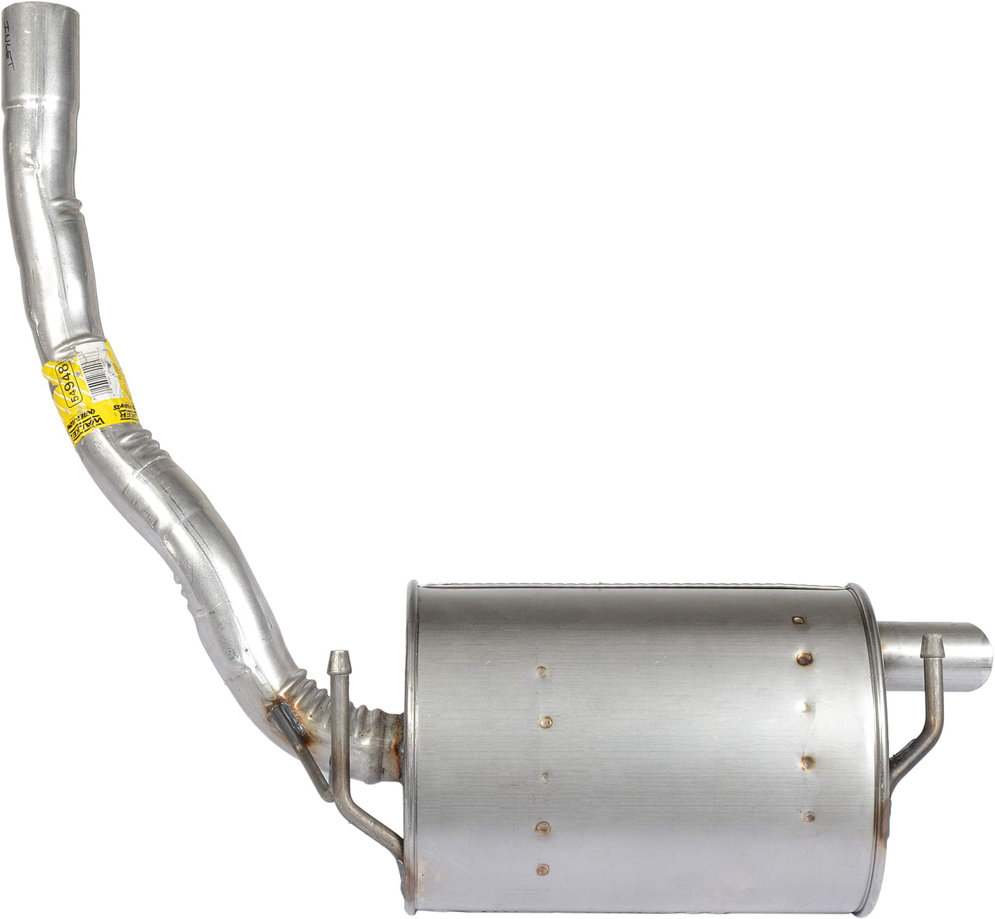 Walker Quiet-Flow SS 54948 Direct Fit Exhaust Muffler Assembly 2.25" Inlet (ID) 2" Outlet (OD) for Dodge Charger
