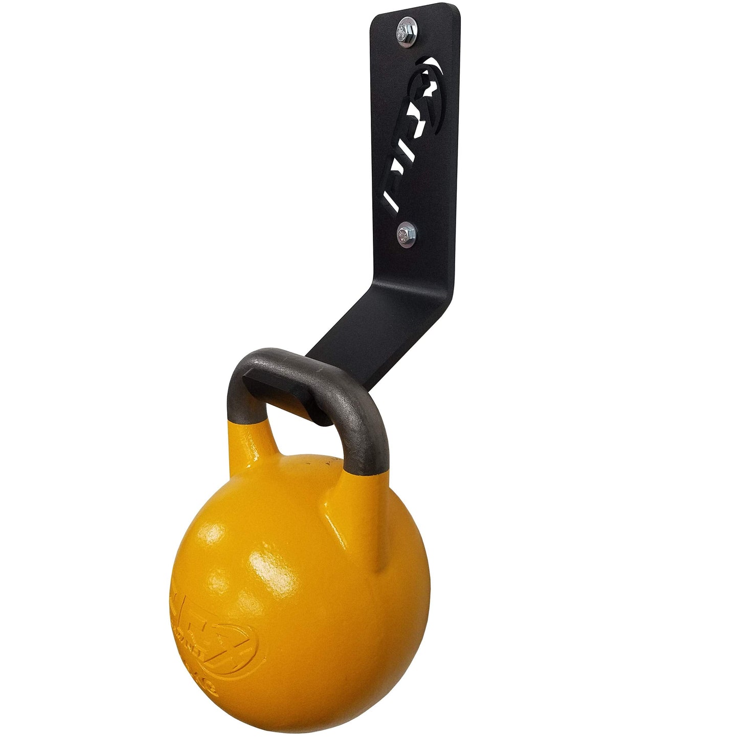 PRx Performance Kettlebell Storage Holder (1), Wall Mounted Kettle Bell Holder Hanger, Space Saving Home or Commercial Gym Accessory, USA Made Steel with Black Powder Coating…