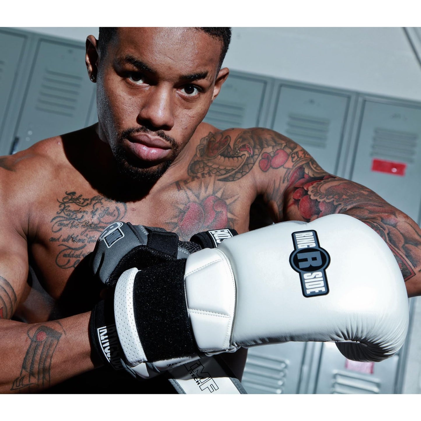 Ringside Gel Shock Safety Boxing Sparring Gloves, 16 oz., Black/Gray