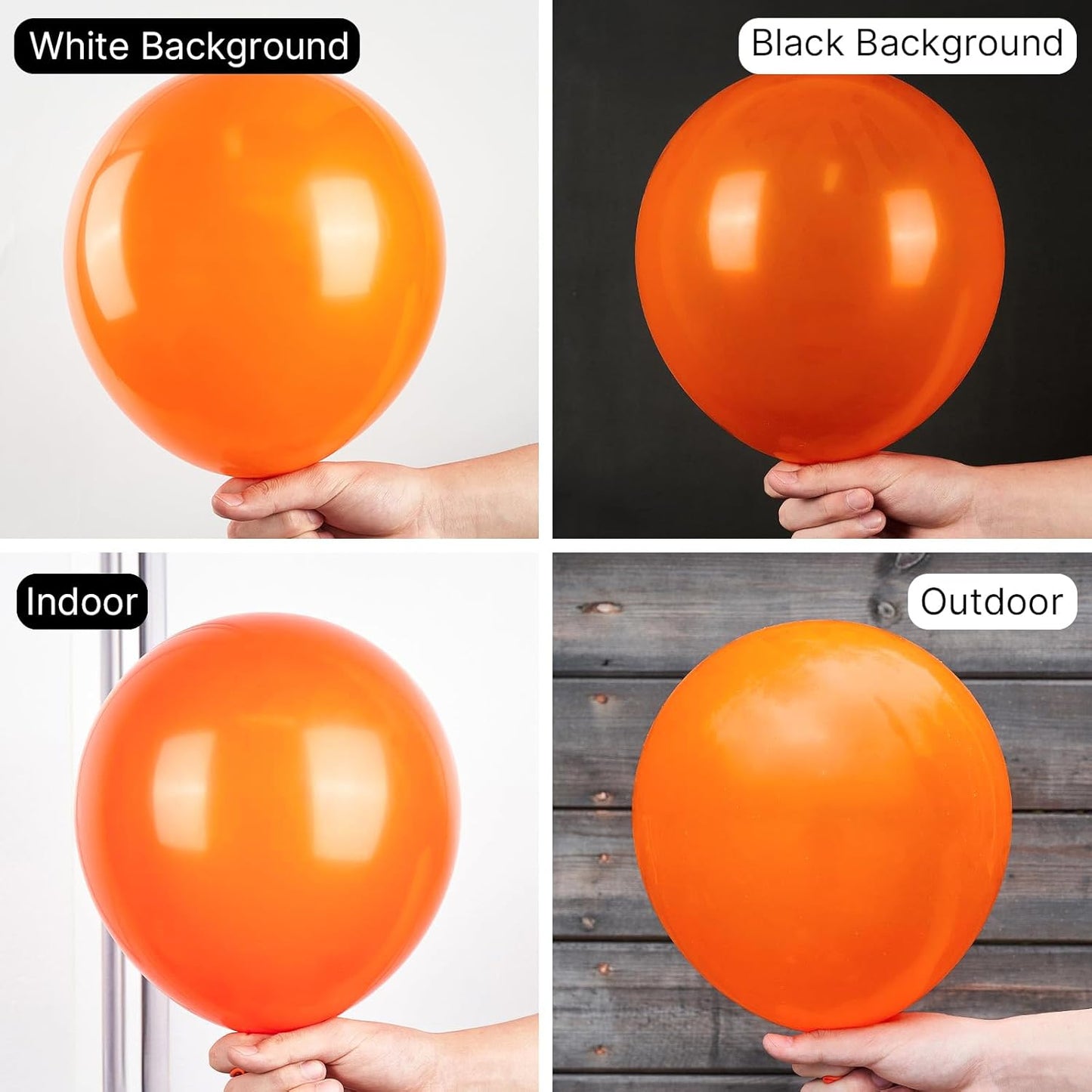 PartyWoo Orange Balloons - 50pcs 12 Inch Fall Latex Helium Balloons for Birthday & Baby Showers