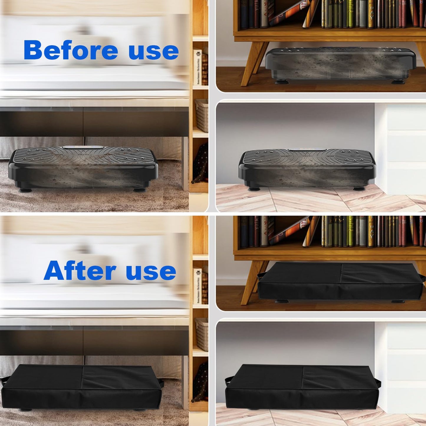 Vibration Plate Dust Cover Lid Heavy Duty Waterproof Dustproof Nylon Protective Cover Case for AXV/for SoftGym Vibration Plate Weight Loss Machine Exercise Machine /Vibration Platform Machines