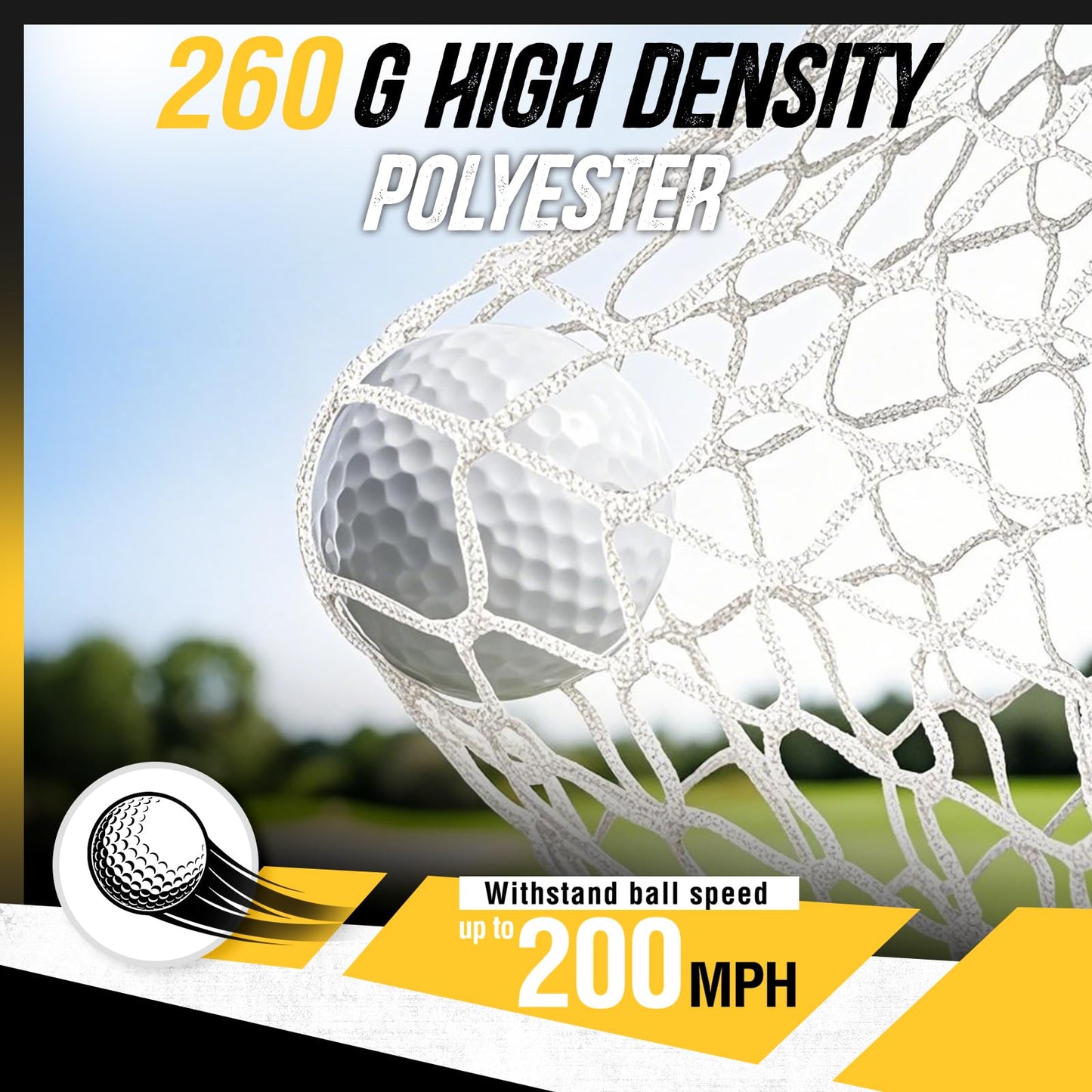 PodiuMax Golf Net, 10x7ft Golf Practice Net and Mat, Noise Reduce Target, 5 Balls, 4 Sandbags, Tee, Carry Bag, Hitting Nets for Backyard Garage, Indoor Driving Chiping, Gift for Men & Golfers